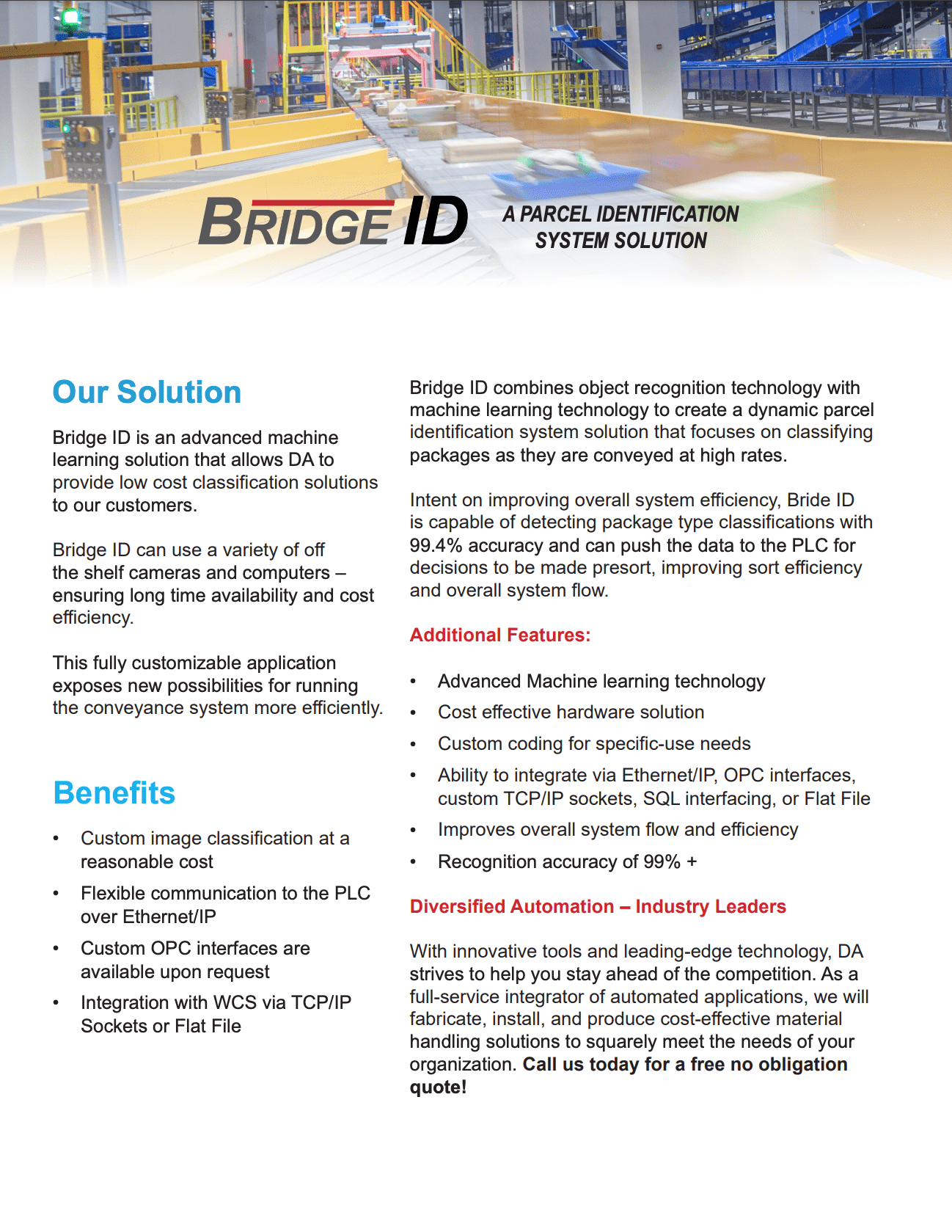 DA BridgeID - A Parcel Identification System Solutions